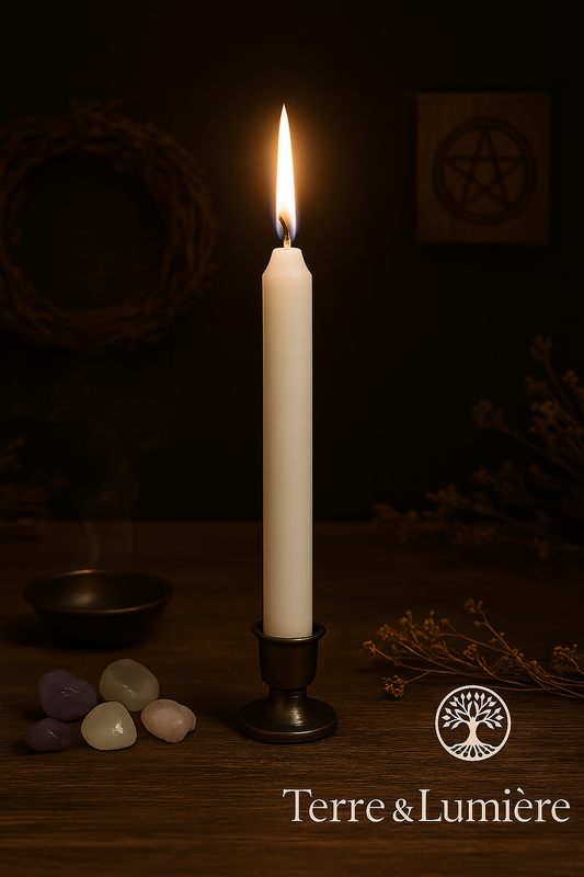 Bougie de Rituel Blanche