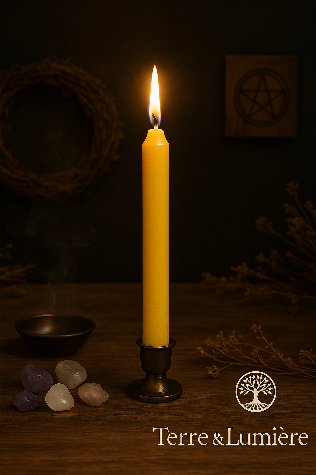 Bougie de Rituel Jaune