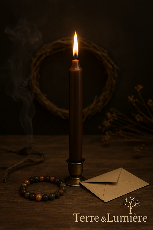 Bougie de Rituel Marron